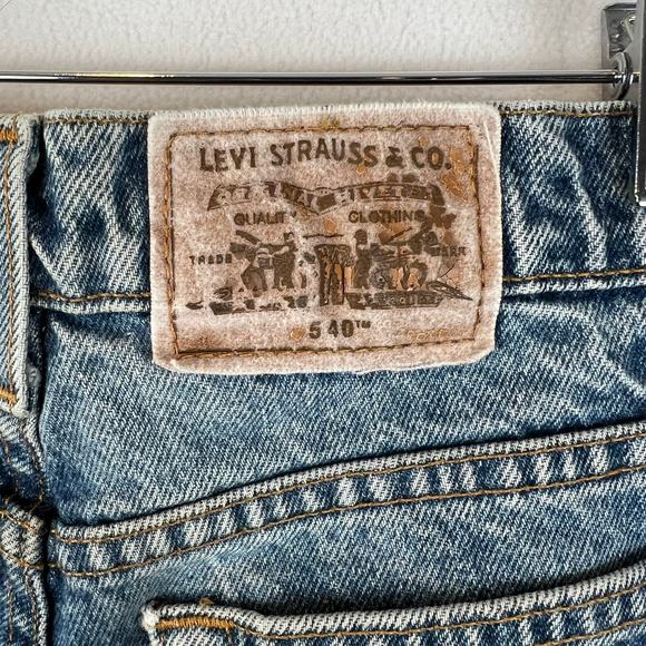 VINTAGE Levis Signature Series 540 Jeans Mens 34x30 Relaxed Fit Denim Brown Tab - Picture 4 of 10